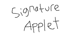signature applet